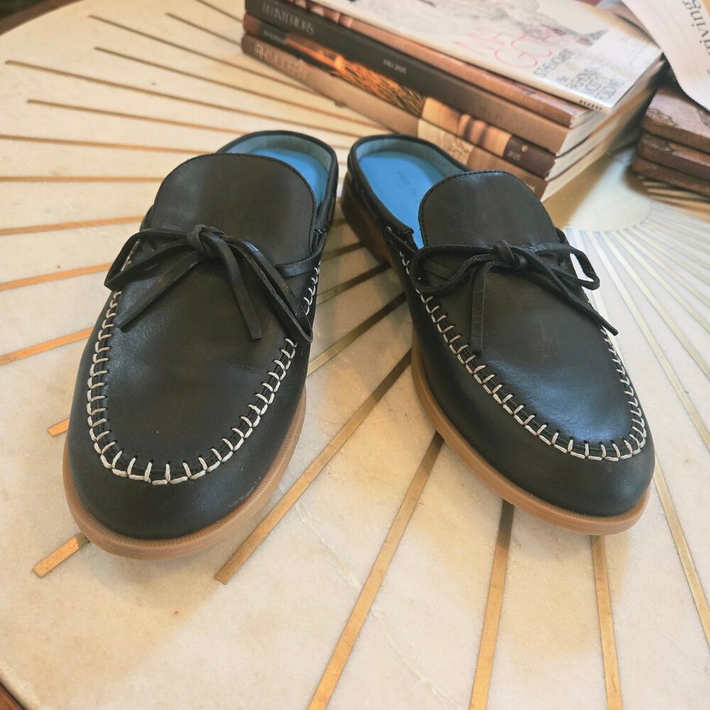Free People Seas The Day Mules in Black NIB - Picture 7 of 7